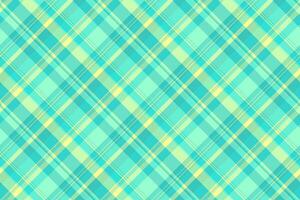 Sketch tartan background texture, rag textile fabric. Brazil seamless check plaid pattern in teal and green colors. vector