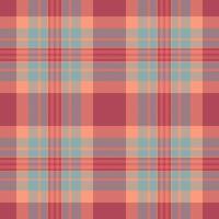 Subtle peach and dusty rose plaid pattern. Perfect for textile design, autumnal branding, or creating cozy, rustic visuals. vector
