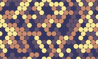 Abstract geometric pattern featuring a mesmerizing mosaic of pastel circles in muted tones. vector
