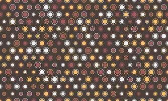 Abstract seamless pattern of colorful circles on a dark background. A playful yet sophisticated design, perfect for website backgrounds, textile prints, or packaging. vector
