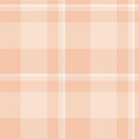 Age fabric seamless plaid, customized pattern tartan . Show check texture textile background in orange and light colors. vector