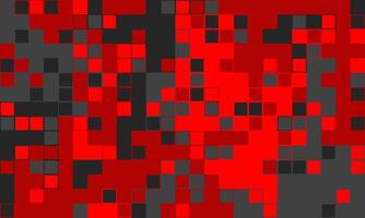 Abstract red and grey pixelated mosaic. Dynamic, energetic design ideal for tech, gaming, or modern presentations. Represents digital disruption, data streams, or technological advancement. vector