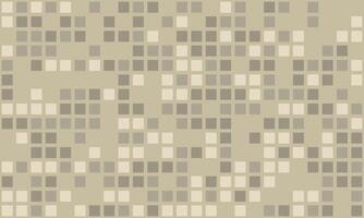 Abstract geometric beige and grey square pixel mosaic pattern. Perfect for website backgrounds, modern design projects, or textile prints. Represents data, technology, or camouflage. vector
