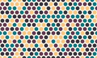Abstract geometric pattern with teal, purple, and beige circles arranged in a dynamic diagonal design. vector