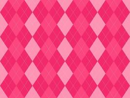 Vibrant pink argyle pattern, perfect for backgrounds, textiles, or branding. vector
