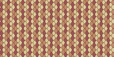 Abstract seamless pattern with earthy tones. Interlocking scales create a textured, geometric design ideal for textiles, packaging, and web backgrounds. vector