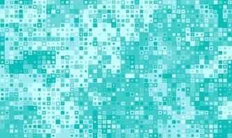 Abstract teal square pixel mosaic pattern. Perfect for tech, digital, data, or medical backgrounds. Represents connectivity, technology, and modern design. vector