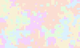 Abstract pastel pixel art background. Soft, dreamy colors create a calming, whimsical mood. Ideal for websites, social media, or any project needing a delicate, modern aesthetic. vector