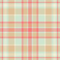 Elegant pastel plaid pattern in peach, coral, and mint green. Perfect for textile designs, website backgrounds, or scrapbooking projects. vector
