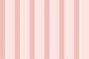 Lreation seamless pattern fabric, long background texture. Cough stripe textile vertical lines in misty rose and red colors. vector