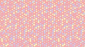 Delightful pastel polka dot pattern. Perfect for cheerful backgrounds, textile designs, or playful branding. This seamless, design offers a vibrant and optimistic aesthetic. vector