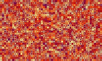 Abstract mosaic of warm, autumnal hues. Intricate pattern of tiny squares creates a textured, vibrant background ideal for website design, textile prints, or digital art projects. vector