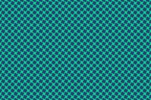 Vibrant teal and navy blue houndstooth pattern. Geometric textile design ideal for fashion, web, print, and branding projects. Repeatable texture offers a sophisticated, modern aesthetic. vector