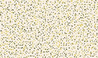 Abstract confetti pattern gold and green dots on a creamy background. Perfect for joyful branding, festive designs, or adding a touch of playful energy to your projects. vector