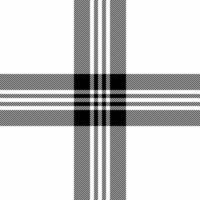 Stylish black and white plaid pattern. A timeless textile design perfect for backgrounds, fashion, or website textures. Clean lines and bold contrast create a sophisticated and versatile image. vector