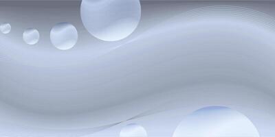 Abstract background with circles and waves vector