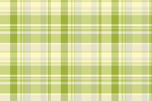 Production plaid seamless textile, silky tartan texture background. Improvement pattern check fabric in lime and light colors. vector