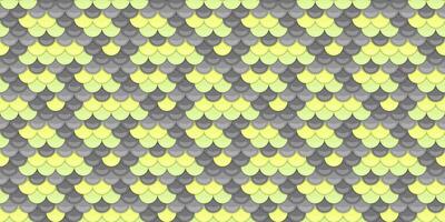 Abstract seamless pattern of overlapping scales in pastel yellow and grey. Perfect for textile design, website backgrounds, or decorative projects. vector