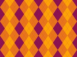 Vibrant autumnal argyle pattern. Perfect for fallthemed designs, backgrounds, or textiles. This geometric design offers a sophisticated and stylish aesthetic. vector