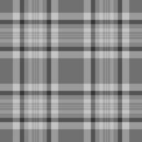 Net texture background fabric, rectangle seamless check textile. Cute plaid tartan pattern in grey and gray colors. vector