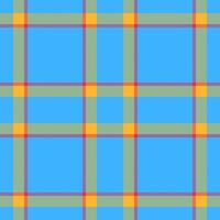 Vibrant blue plaid pattern. Ideal for textile design, website backgrounds, or cheerful branding. The bold colors and simple grid create a playful yet sophisticated aesthetic. vector