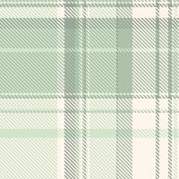 Subtle sage green and cream plaid pattern. Elegant, minimalist design perfect for textile prints, website backgrounds, or packaging. Evokes feelings of calm and sophistication. vector