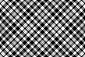 Stylish black and white plaid pattern. Perfect for textile design, website backgrounds, or any project needing a classic, sophisticated texture. vector