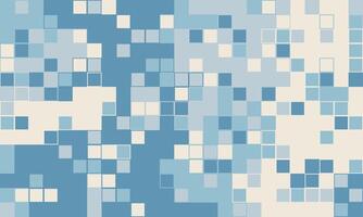 Abstract pixel art background. Cool blue and cream tones create a modern, calming aesthetic. Perfect for website banners, tech presentations, or digital art projects. vector