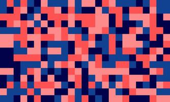 Abstract pixel art background. Dynamic coral and navy blue squares create a vibrant, energetic texture. Perfect for website banners, tech designs, or modern presentations. vector