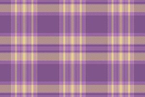 Elegant purple and pale yellow plaid pattern. Perfect for textile design, apparel, or website backgrounds. This subtle yet stylish texture evokes feelings of comfort and sophistication. vector