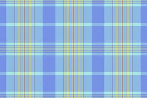 Nostalgic plaid pattern, vintage seamless background fabric. Tweed texture check tartan textile in blue and light colors. vector