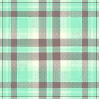 Elegant pastel plaid pattern, perfect for textile designs, website backgrounds, or stationery. The soft mint green and taupe hues create a calming and sophisticated aesthetic. vector