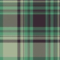 Elegant green and grey plaid pattern. Subtle texture adds depth. Versatile design ideal for fashion, home decor, or website backgrounds. Evokes feelings of comfort and sophistication. vector