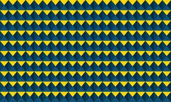 Abstract geometric background featuring a repeating pattern of teal and yellow triangles. Ideal for website banners, presentations, or textile design. vector