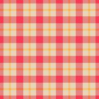 Valentine textile check texture, genuine background fabric plaid. Beautiful seamless pattern tartan in light and red colors. vector