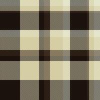Hippy plaid textile tartan, elementary seamless pattern. Independence day fabric background texture check in light and black colors. vector