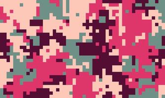 Abstract pixelated camouflage pattern in pink, maroon, and grey tones. Ideal for fashion, textiles, or digital backgrounds, this bold design offers a modern, fragmented aesthetic. vector