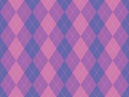 Elegant argyle pattern in soft purple and pink hues. Perfect for textile design, website backgrounds, or stylish presentations. vector