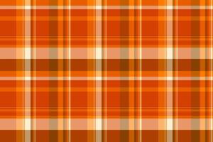 Apartment tartan plaid , gentle check seamless background. English fabric texture pattern textile in orange and persimmon colors. vector