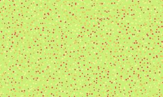 Vibrant lime green background scattered with tiny red and yellow dots. Perfect for playful designs, websites, packaging, or textile prints. Evokes feelings of joy, energy, and spring. vector