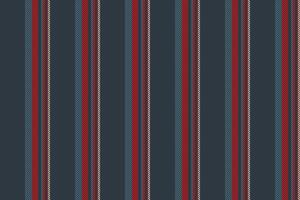 Elegant vertical stripes in navy, red, and teal create a sophisticated textile pattern. vector