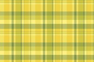 Editable background textile check, package plaid fabric . Quiet tartan texture pattern seamless in yellow and lime colors. vector