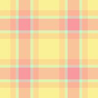 Creativity texture plaid seamless, presentation tartan check background. Industry pattern fabric textile in light and orange colors. vector