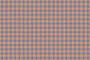 Elegant houndstooth pattern in muted orange and blue tones. Perfect for textile design, website backgrounds, or adding a sophisticated touch to any project. vector