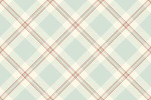 Elegant pastel plaid pattern. Subtle cream and sage green hues with thin red lines create a sophisticated, timeless design perfect for textiles, stationery, or web backgrounds. vector