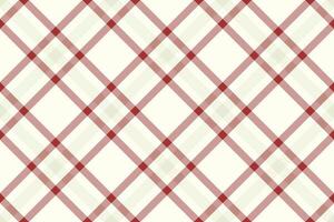 Elegant red and cream diagonal plaid pattern. Perfect for textile design, website backgrounds, or holiday projects. Subtle texture and classic style create a versatile and sophisticated aesthetic. vector