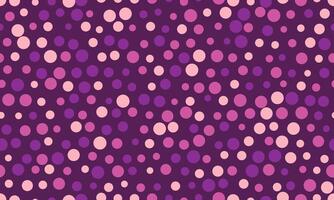 Abstract purple and pink polka dot pattern. Versatile design ideal for backgrounds, textiles, or playful branding. Suggests joy, energy, and feminine aesthetics. vector