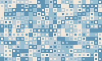 Abstract geometric background of varying blue squares. Ideal for website banners, presentations, or techrelated designs. Subtle, calming color palette evokes a sense of order and innovation. vector