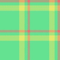 Panjabi textile pattern tartan, tidy background plaid texture. Modern fabric seamless check in green and yellow colors. vector