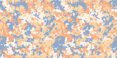 Abstract pastel camouflage pattern. Perfect for fashion, textile design, or digital backgrounds. Subtle yet stylish, this pixelated design offers a modern and versatile aesthetic. vector